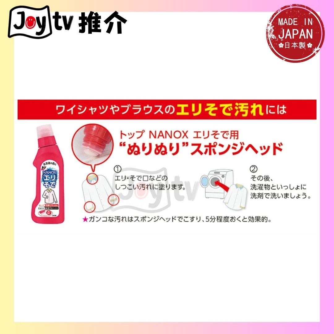 【獅王】NANOX衣領袖口頑固污漬酵素分解去污劑 250g (4903301745525)